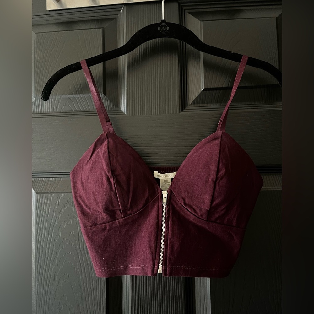 Deep Purple Bustier Top